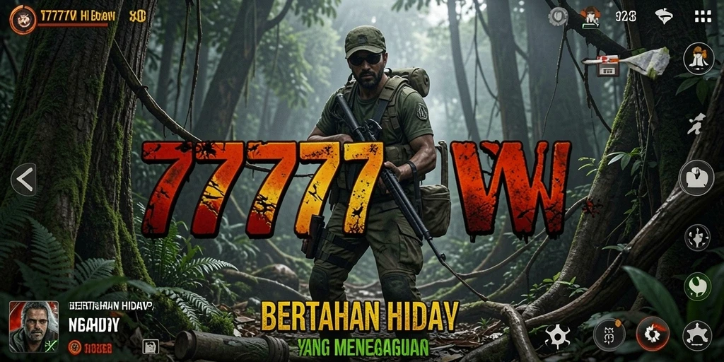 Tampilan antarmuka permainan 7777W yang mendebarkan dan interaktif.