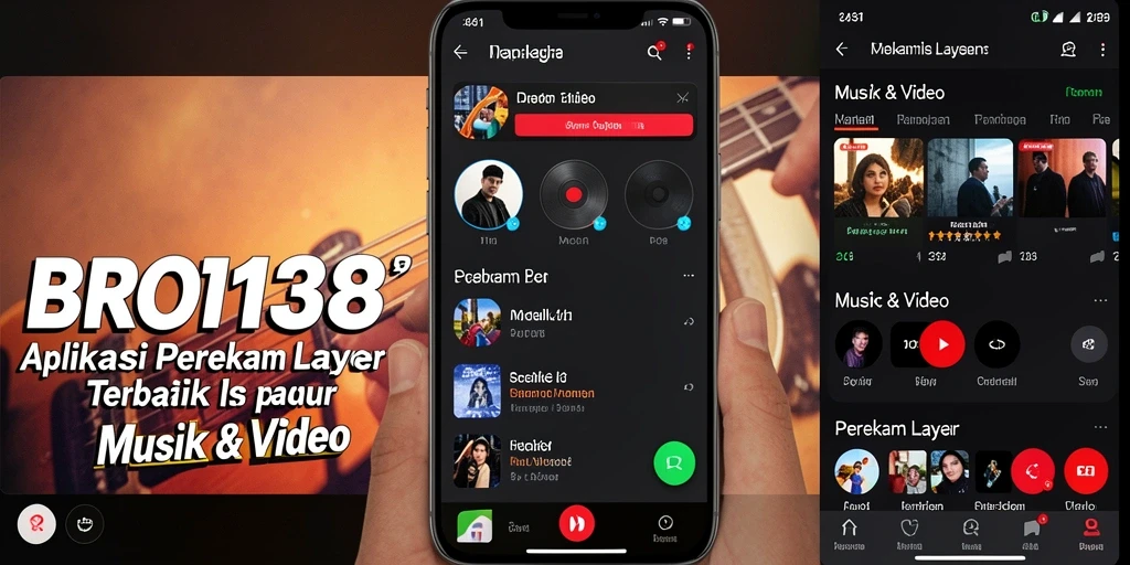 Antarmuka aplikasi Perekam Layar BRO138 yang mudah digunakan.
