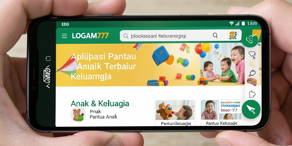 Tampilan antarmuka LOGAM777 yang intuitif dan menarik untuk Pantau Anak.
