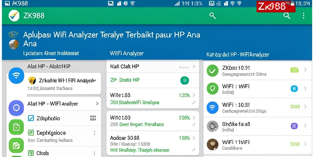 Tampilan antarmuka ZK988 yang memudahkan analisis WiFi.