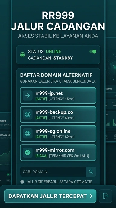 Tampilan link alternatif rr999